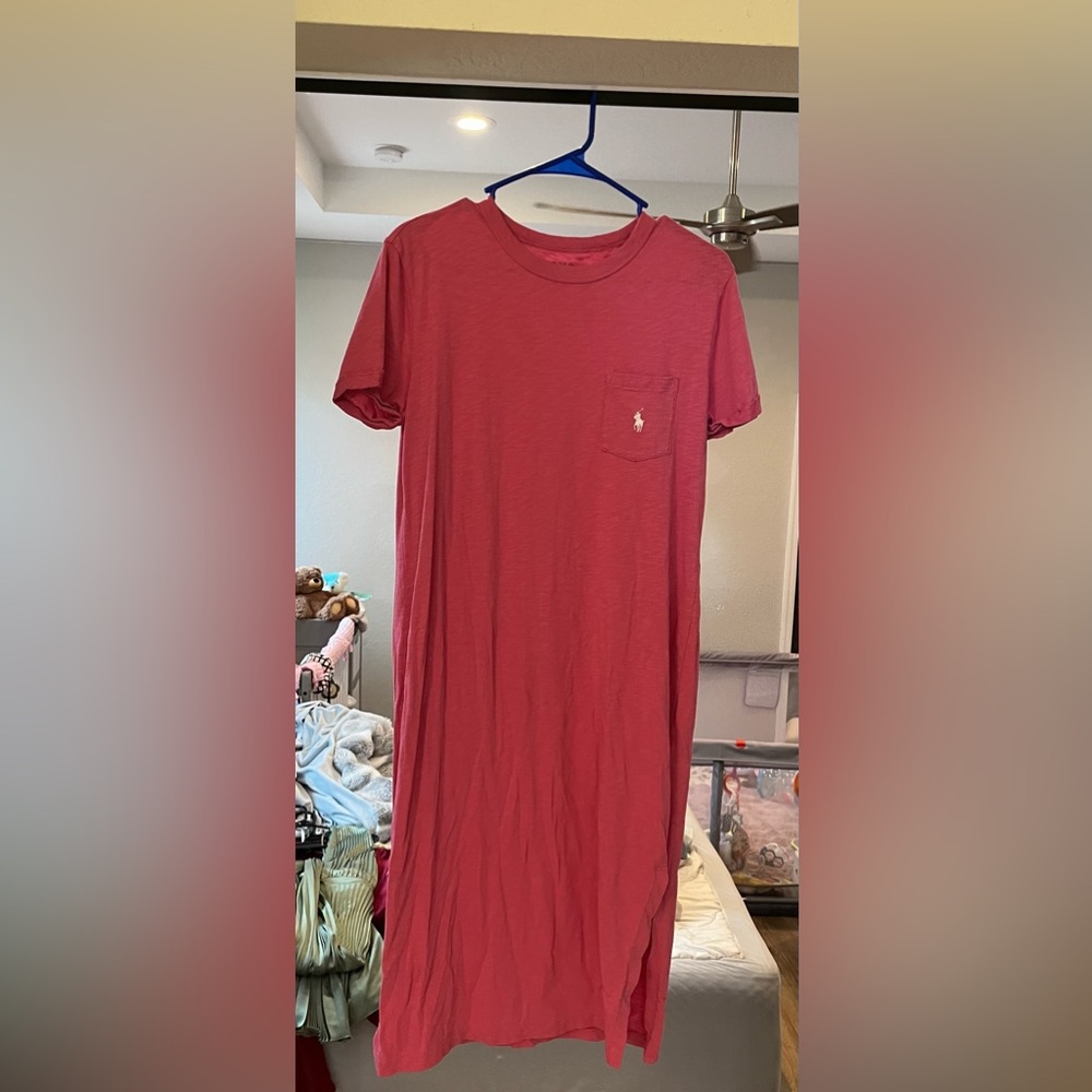 Polo by Ralph Lauren pink Short Sleeve Tshirt dress